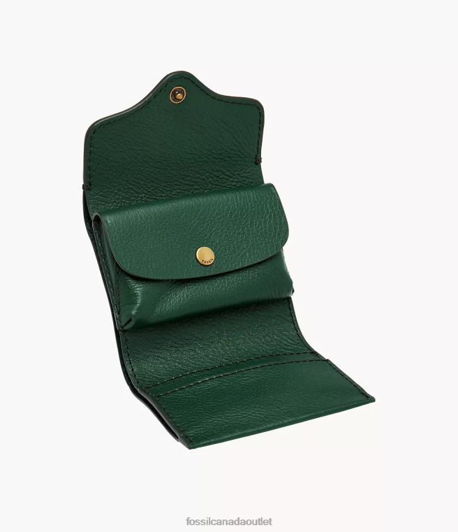 Fossil Wallet Women Green Heritage Trifold D2VPL882