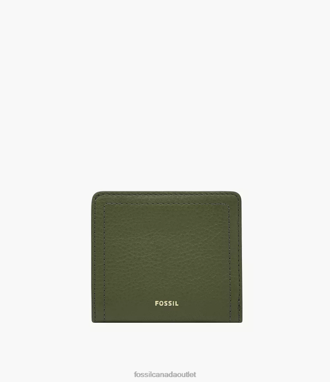 Fossil Wallet Women Green Logan Small Bifold D2VPL783