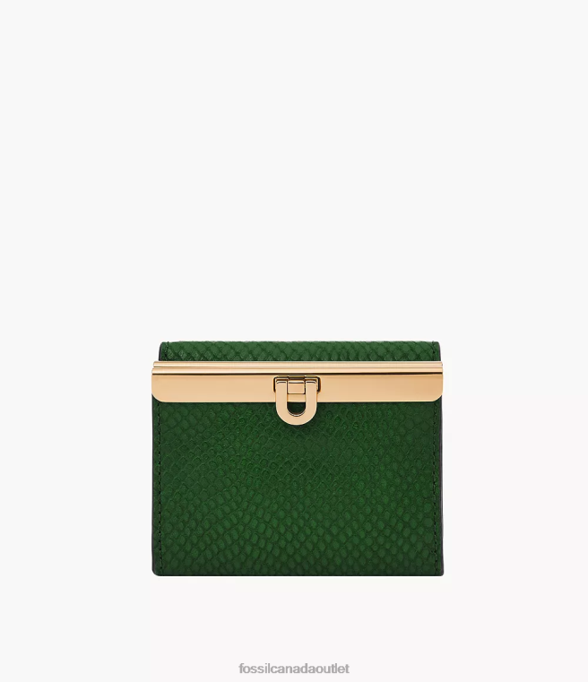 Fossil Wallet Women Green Penrose Trifold D2VPL782