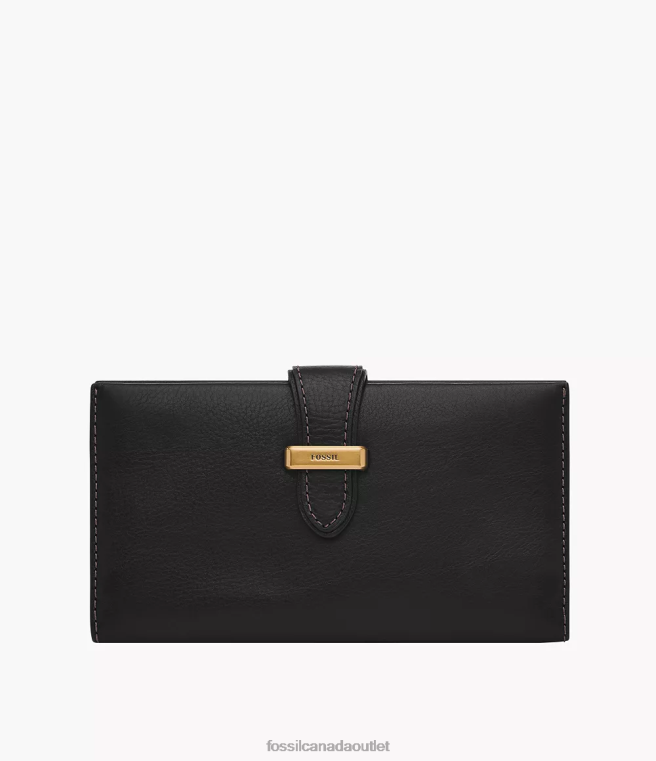 Fossil Wallet Women Black Tremont Tab Clutch D2VPL817