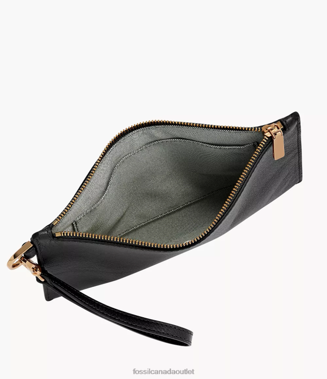 Fossil Wallet Women Black Wristlet D2VPL790