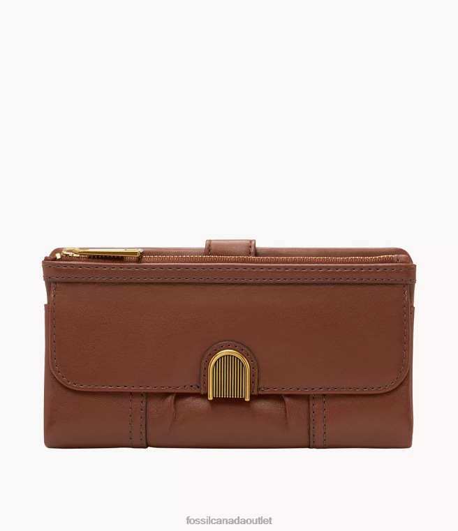 Fossil Wallet Women Brown Cora Clutch D2VPL877