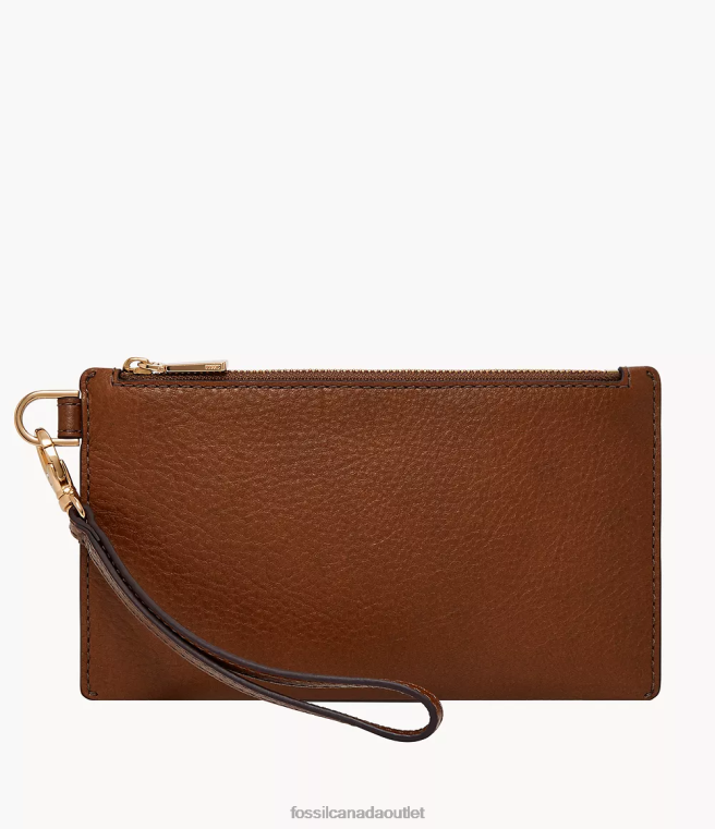 Fossil Wallet Women Brown Small Wristlet D2VPL796