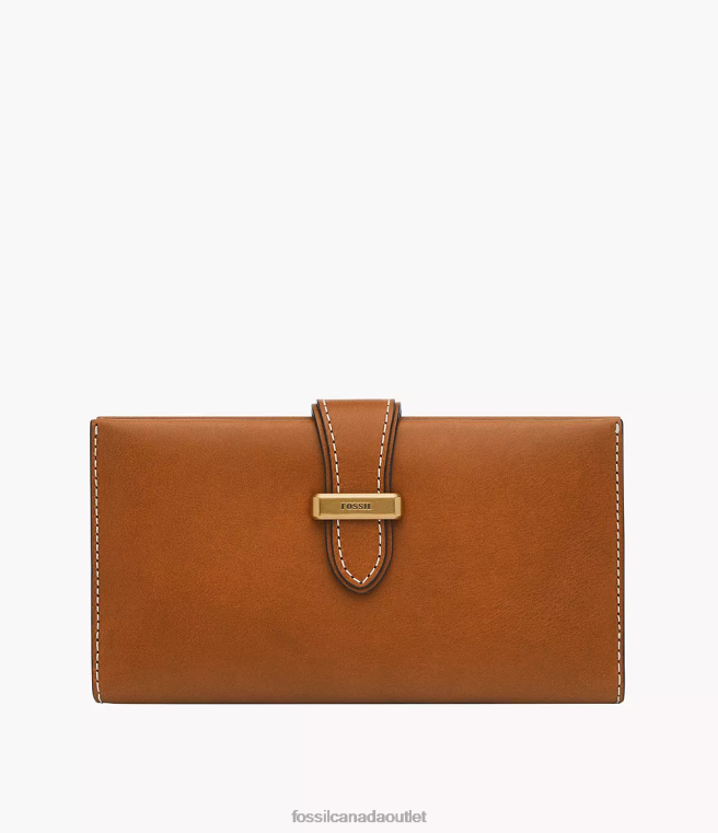Fossil Wallet Women Cognac Tremont Tab Clutch D2VPL809