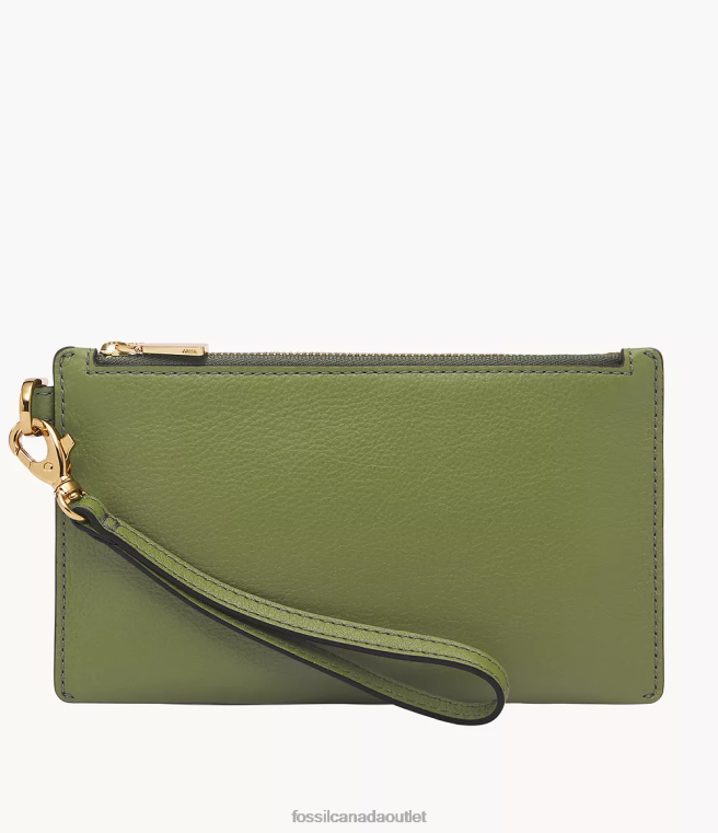 Fossil Wallet Women Green Small Wristlet D2VPL749