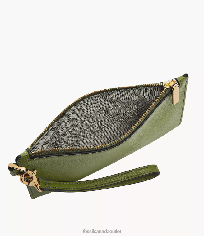 Fossil Wallet Women Green Small Wristlet D2VPL749