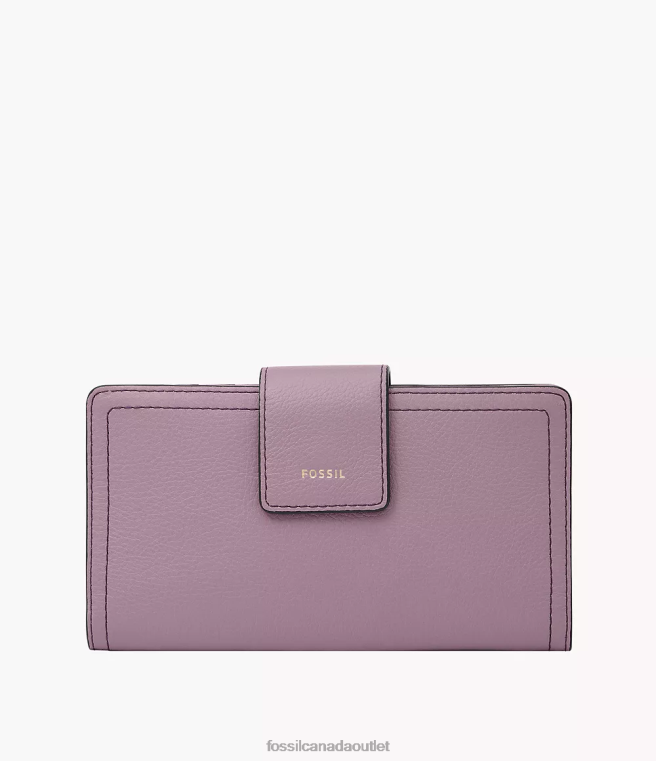Fossil Wallet Women Purple Logan Tab Clutch D2VPL806