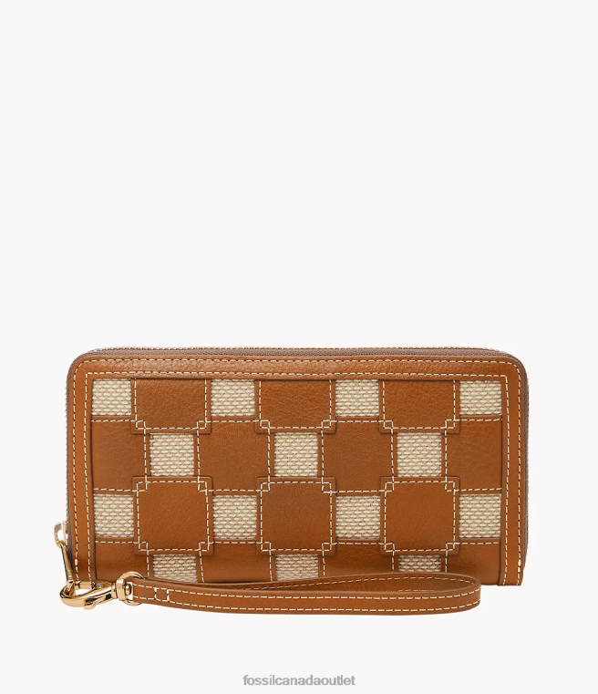 Fossil Wallet Women Saddle Logan Zip Around Clutch D2VPL788