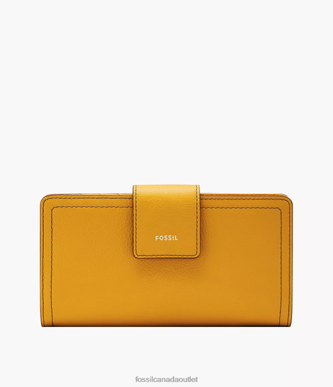 Fossil Wallet Women Yellow Logan Tab Clutch D2VPL805