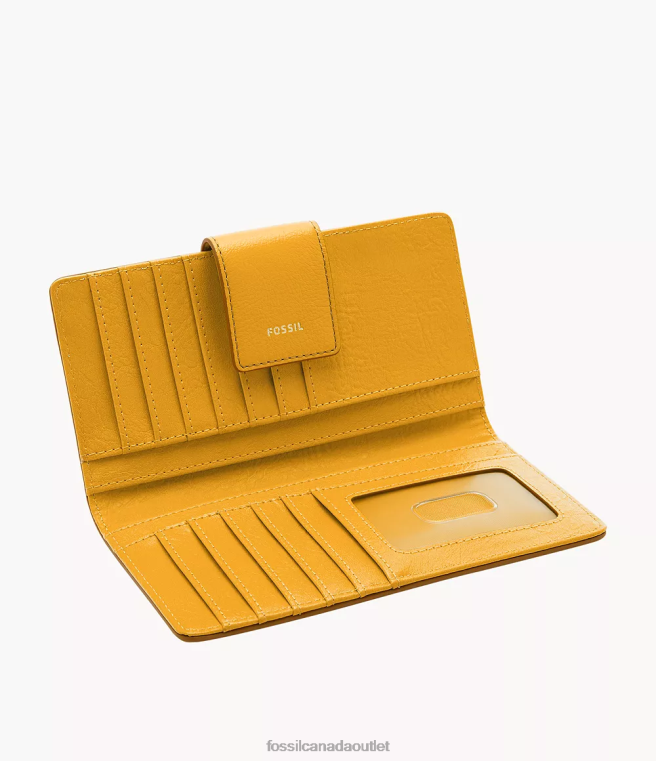 Fossil Wallet Women Yellow Logan Tab Clutch D2VPL805