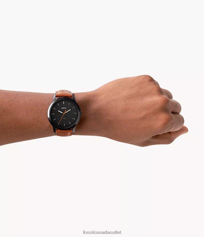 Fossil Watch Men Light Brown The Minimalist Slim Three-Hand Leather Watch D2VPL1406