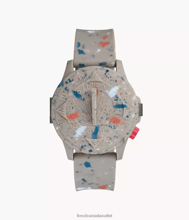 STAPLE x Fossil Watch Men Sandstone Limited Edition Automatic Silicone Watch D2VPL1596