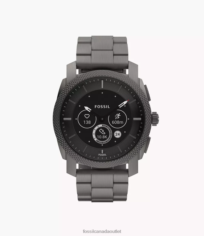 Fossil Watch Men Smoke Machine Gen 6 Hybrid Smartwatch Stainless Steel D2VPL1331