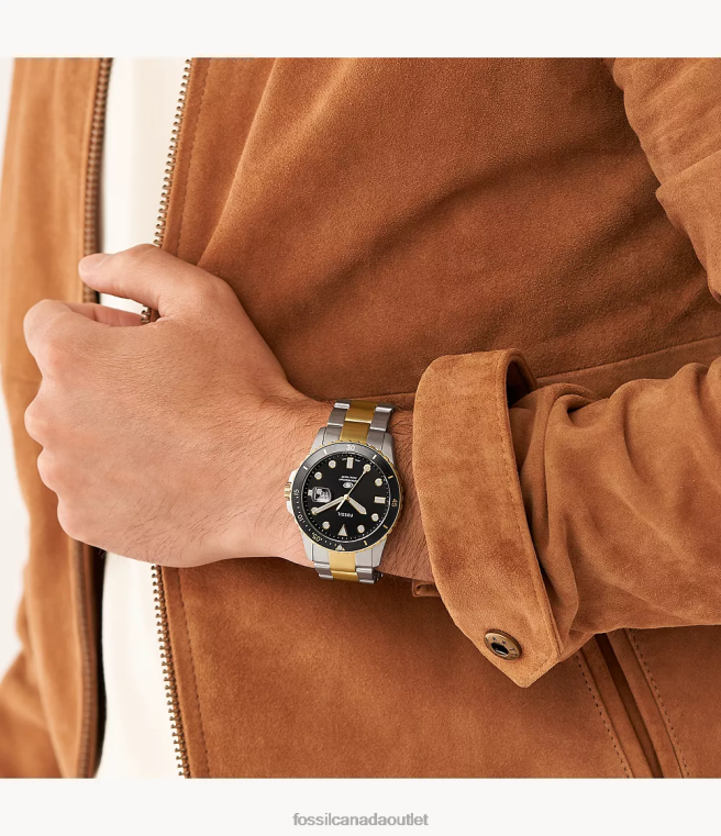 Fossil Watch Men Blue Three-Hand Date Stainless Steel Watch D2VPL1369