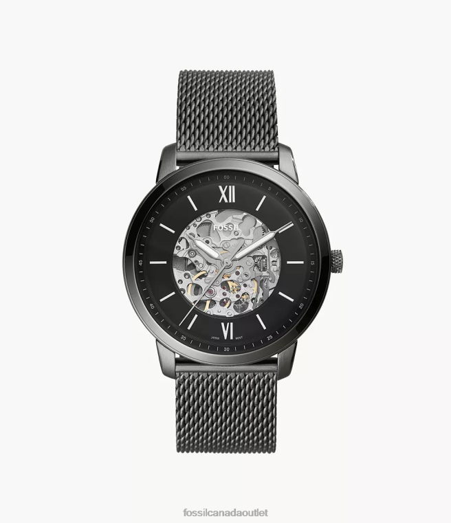 Fossil Watch Men Smoke Neutra Automatic Stainless Steel Watch D2VPL1358
