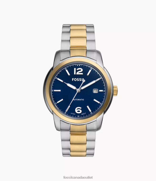 Fossil Watch Men Two-Tone Heritage Automatic Stainless Steel Watch D2VPL1386