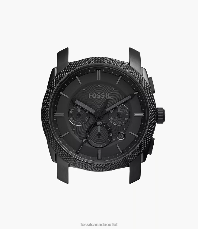 Fossil Accessory Men Black Machine Chronograph Stainless Steel Case D2VPL2069