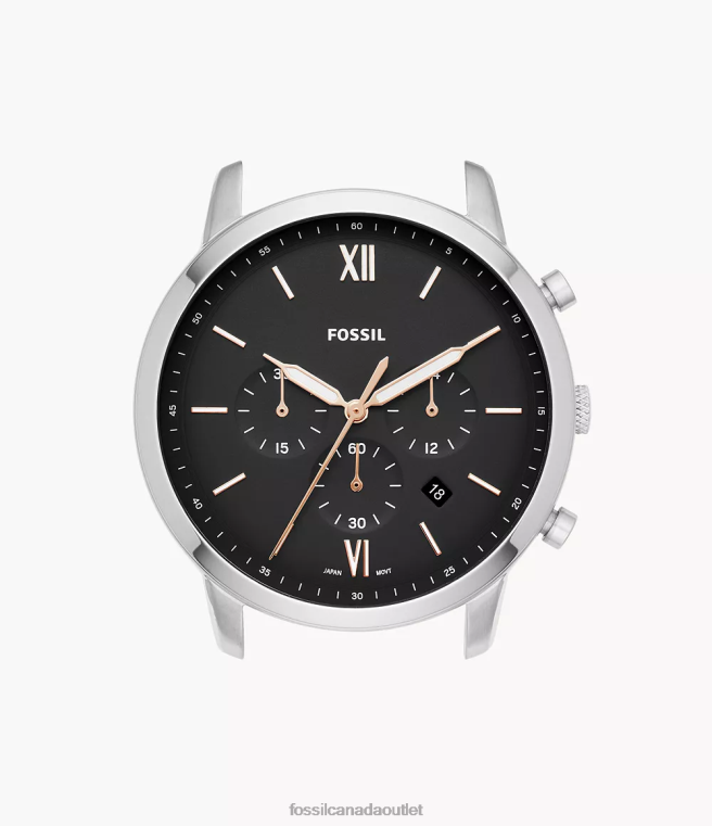 Fossil Accessory Men Black Neutra Chronograph Stainless Steel Watch Case D2VPL2076