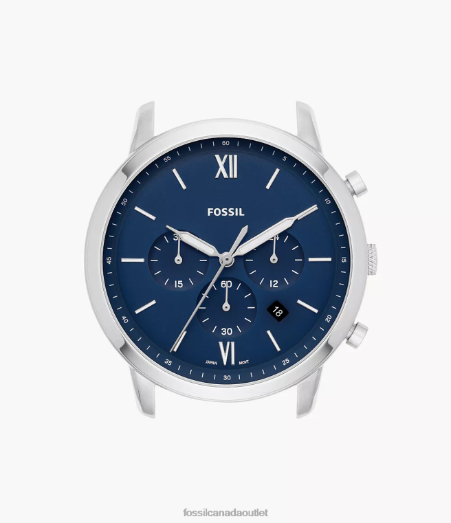 Fossil Accessory Men Blue Neutra Chronograph Stainless Steel Watch Case D2VPL2077