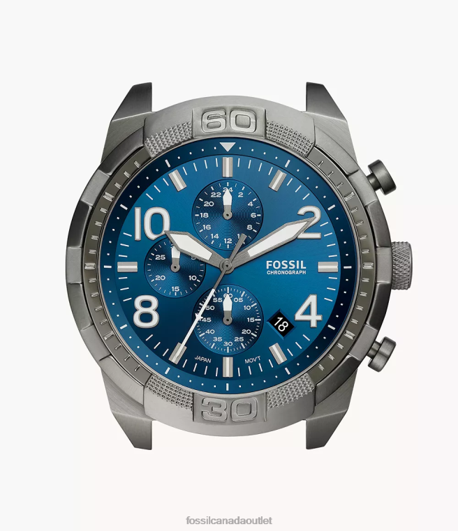 Fossil Accessory Men Smoke Bronson Chronograph Stainless Steel Watch Case D2VPL1389