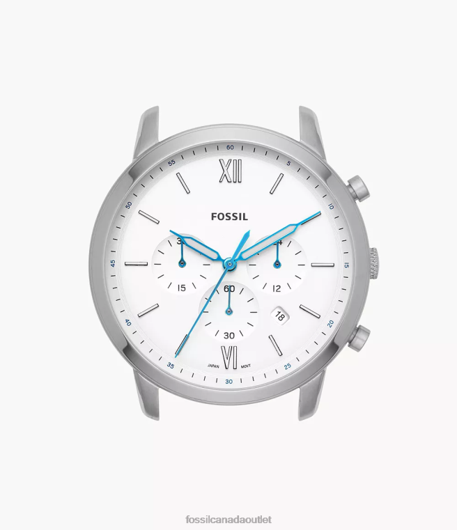 Fossil Accessory Men White Neutra Chronograph Stainless Steel Watch Case D2VPL2034