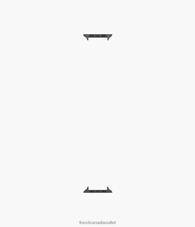 Fossil Accessory Men Black 42mm/44mm/45mm Stainless Steel Band Connector for Apple Watch D2VPL1504