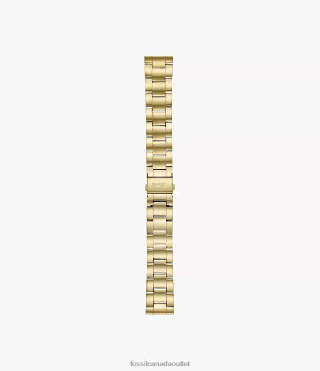 Fossil Accessory Men Gold-Tone 22mm Three-Row Stainless Steel Bracelet D2VPL1601