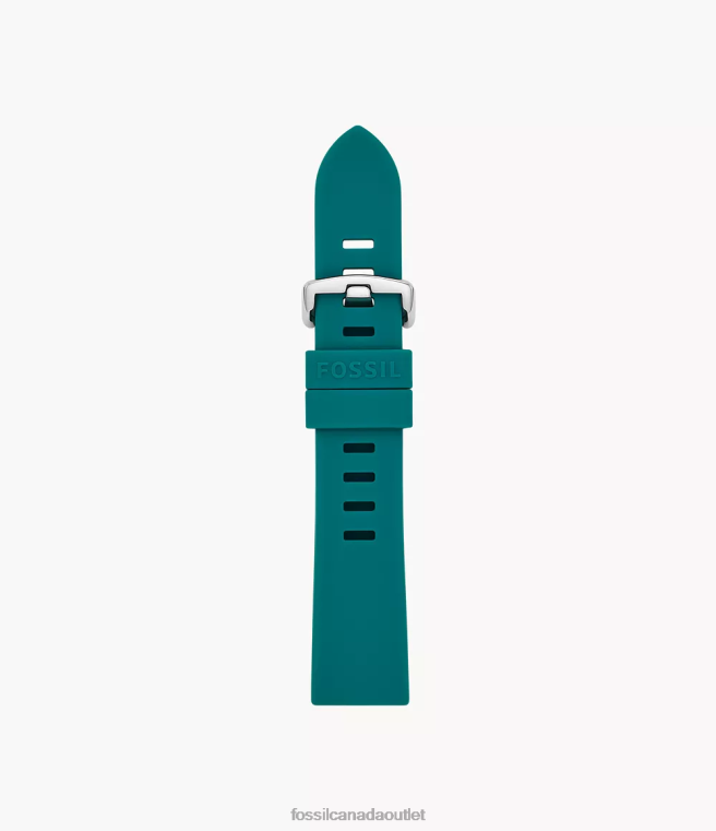 Fossil Accessory Men Green 20mm Silicone Strap D2VPL1464