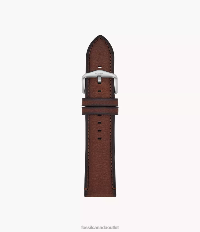 Fossil Accessory Men Light Brown 24mm LiteHide Leather Strap D2VPL1487