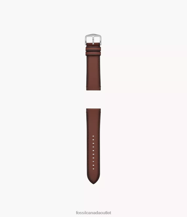 Fossil Accessory Men Medium Brown 24mm LiteHide Leather Strap D2VPL1488