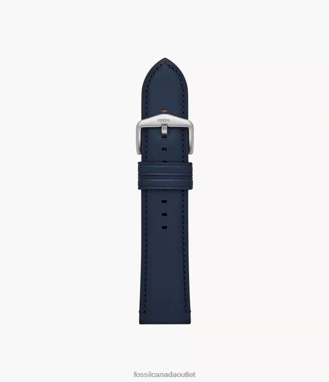 Fossil Accessory Men Navy 24mm LiteHide Leather Strap D2VPL1490