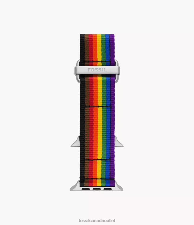 Fossil Accessory Men Rainbow 42mm/44mm/45mm rPET Band for Apple Watch D2VPL1501