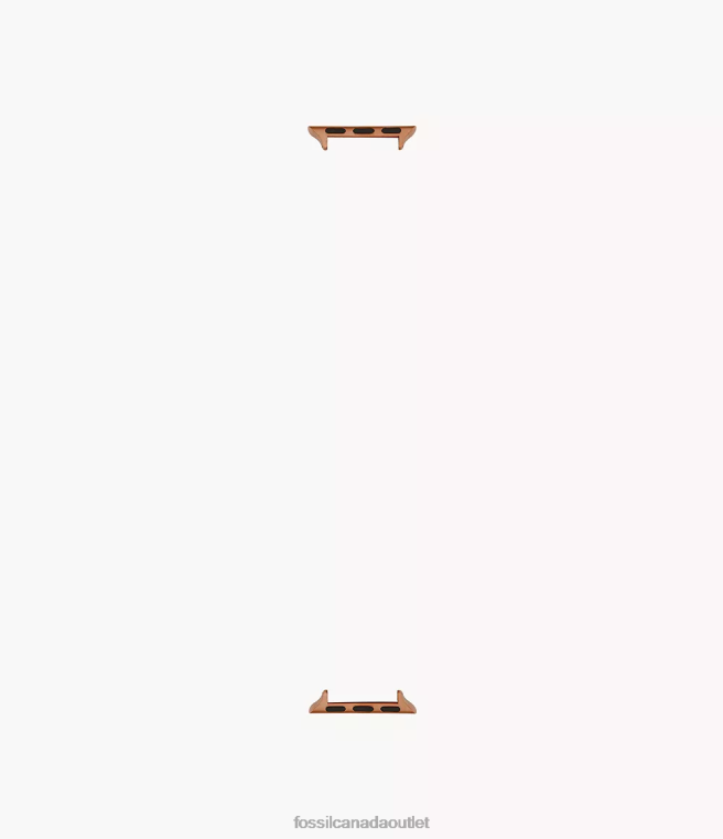 Fossil Accessory Men Rose Gold 42mm/44mm/45mm Stainless Steel Band Connector for Apple Watch D2VPL1505
