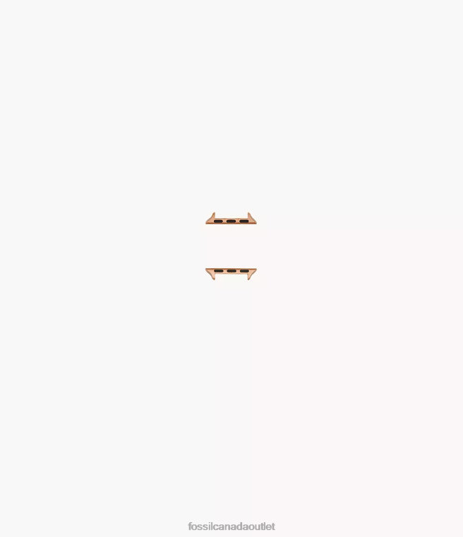Fossil Accessory Men Rose Gold 42mm/44mm/45mm Stainless Steel Band Connector for Apple Watch D2VPL1505