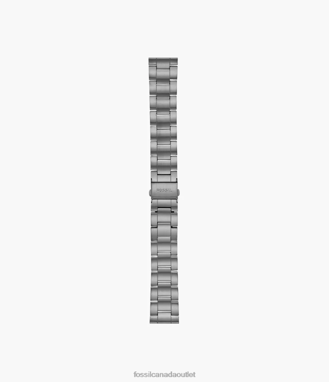 Fossil Accessory Men Smoke 22mm Three-Row Stainless Steel Bracelet D2VPL1470