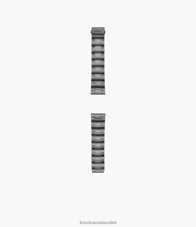 Fossil Accessory Men Smoke 22mm Three-Row Stainless Steel Bracelet D2VPL1470