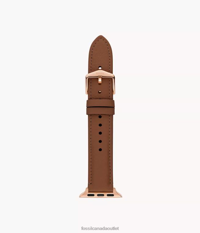 Fossil Watch Women Brown 38mm/40mm/41mm Leather Band for Apple Watch D2VPL168