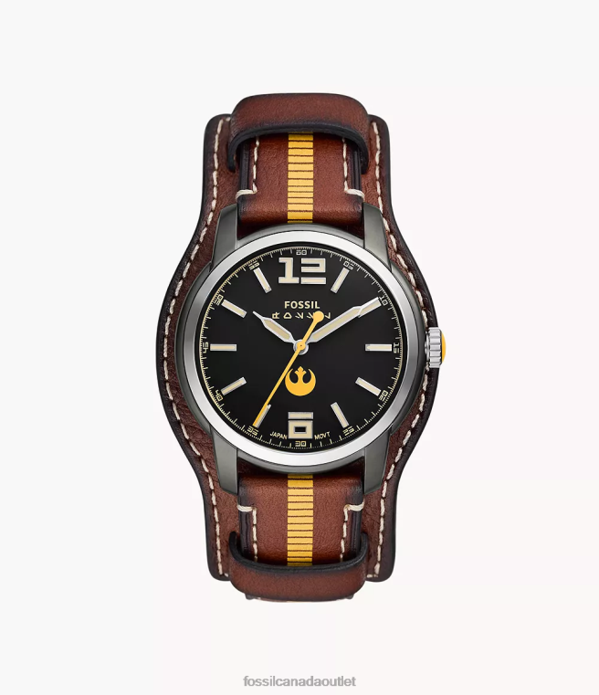 Fossil Watch Women Brown Limited Edition Star Wars Han Solo Leather Watch D2VPL90