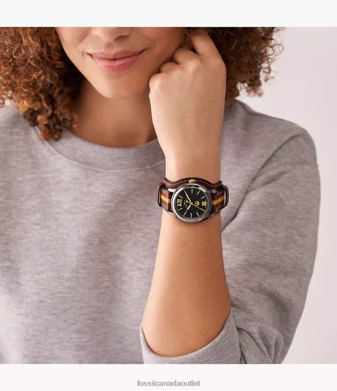 Fossil Watch Women Brown Limited Edition Star Wars Han Solo Leather Watch D2VPL90