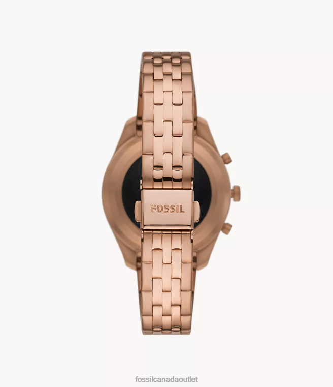 Fossil Watch Women Rose Gold-Tone Hybrid Smartwatch HR Scarlette Stainless Steel D2VPL274