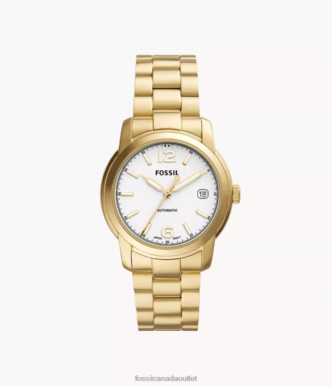 Fossil Watch Women Gold-Tone Heritage Automatic Stainless Steel Watch D2VPL67