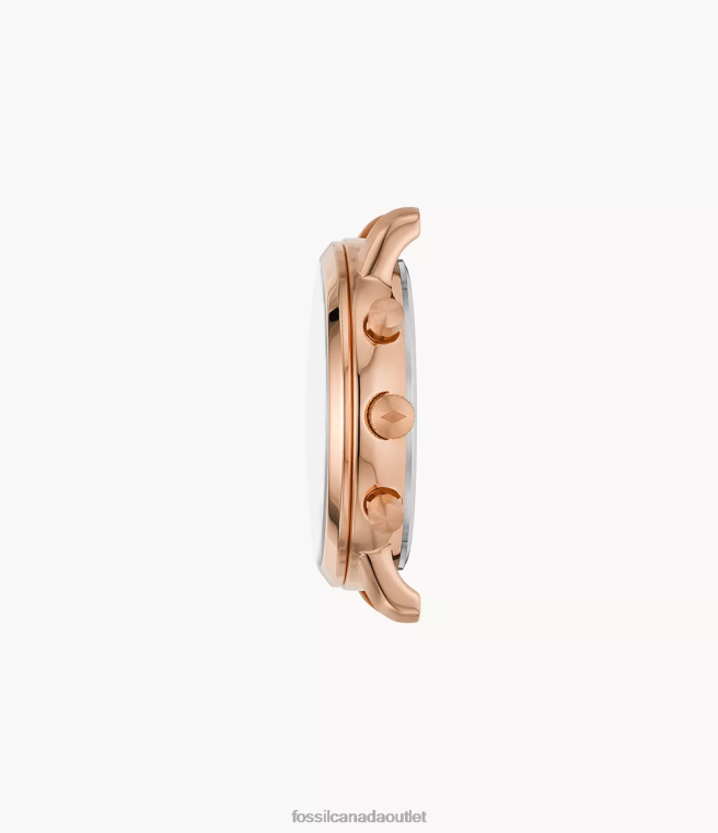 Fossil Accessory Women Rose Gold-Tone Neutra Chronograph Stainless Steel Watch Case D2VPL81