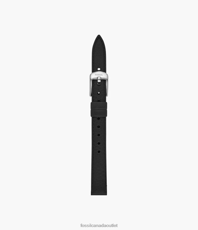 Fossil Accessory Women Black 12mm LiteHide Leather Strap D2VPL125