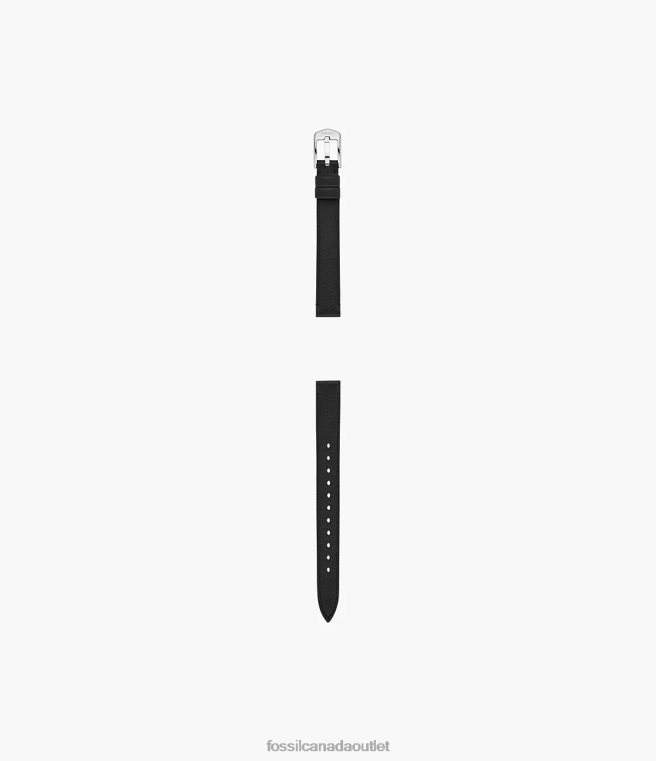 Fossil Accessory Women Black 12mm LiteHide Leather Strap D2VPL125
