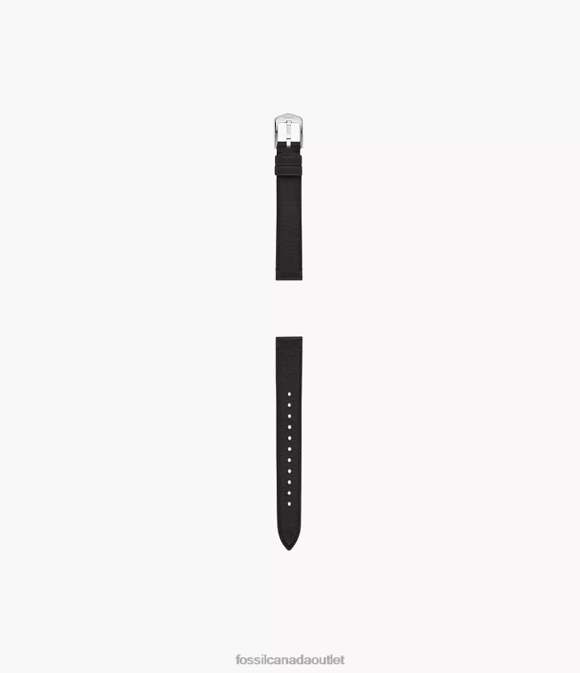 Fossil Accessory Women Black 14mm LiteHide Leather Strap D2VPL132