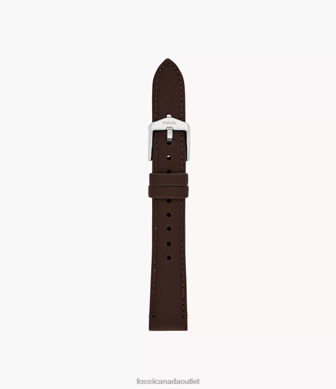 Fossil Accessory Women Espresso 16mm Leather Watch Strap D2VPL261