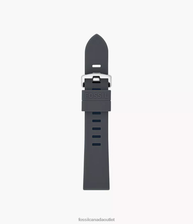 Fossil Accessory Women Gray 20mm Silicone Strap D2VPL160