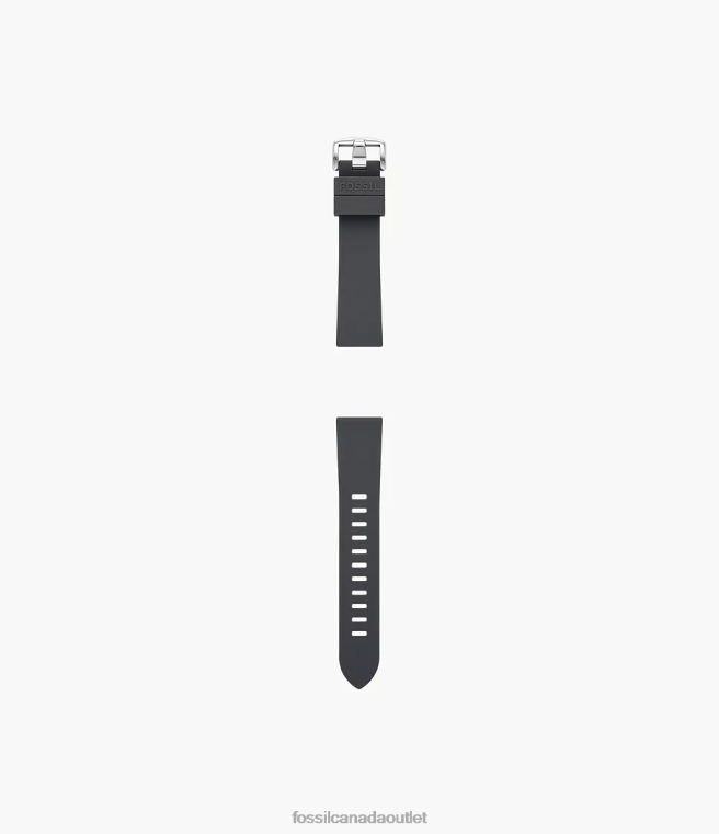 Fossil Accessory Women Gray 20mm Silicone Strap D2VPL160