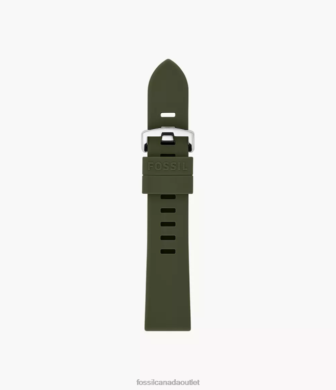 Fossil Accessory Women Green 20mm Silicone Strap D2VPL154