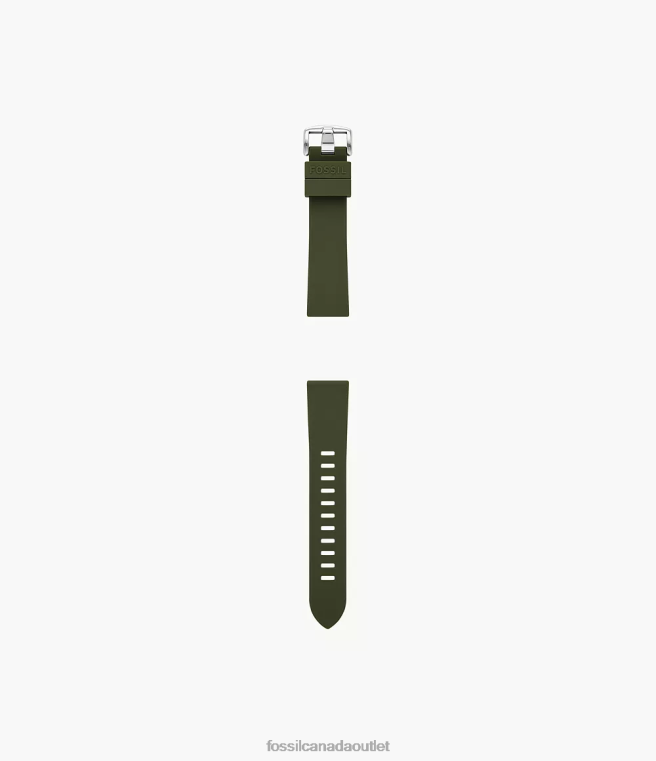 Fossil Accessory Women Green 20mm Silicone Strap D2VPL154